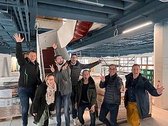 Visit to the construction site of our new office