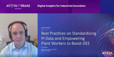 Scientific Talk: AVEVA PI World - Best practices on standardizing PI System data and empowering plant workers to boost OEE at Bayer